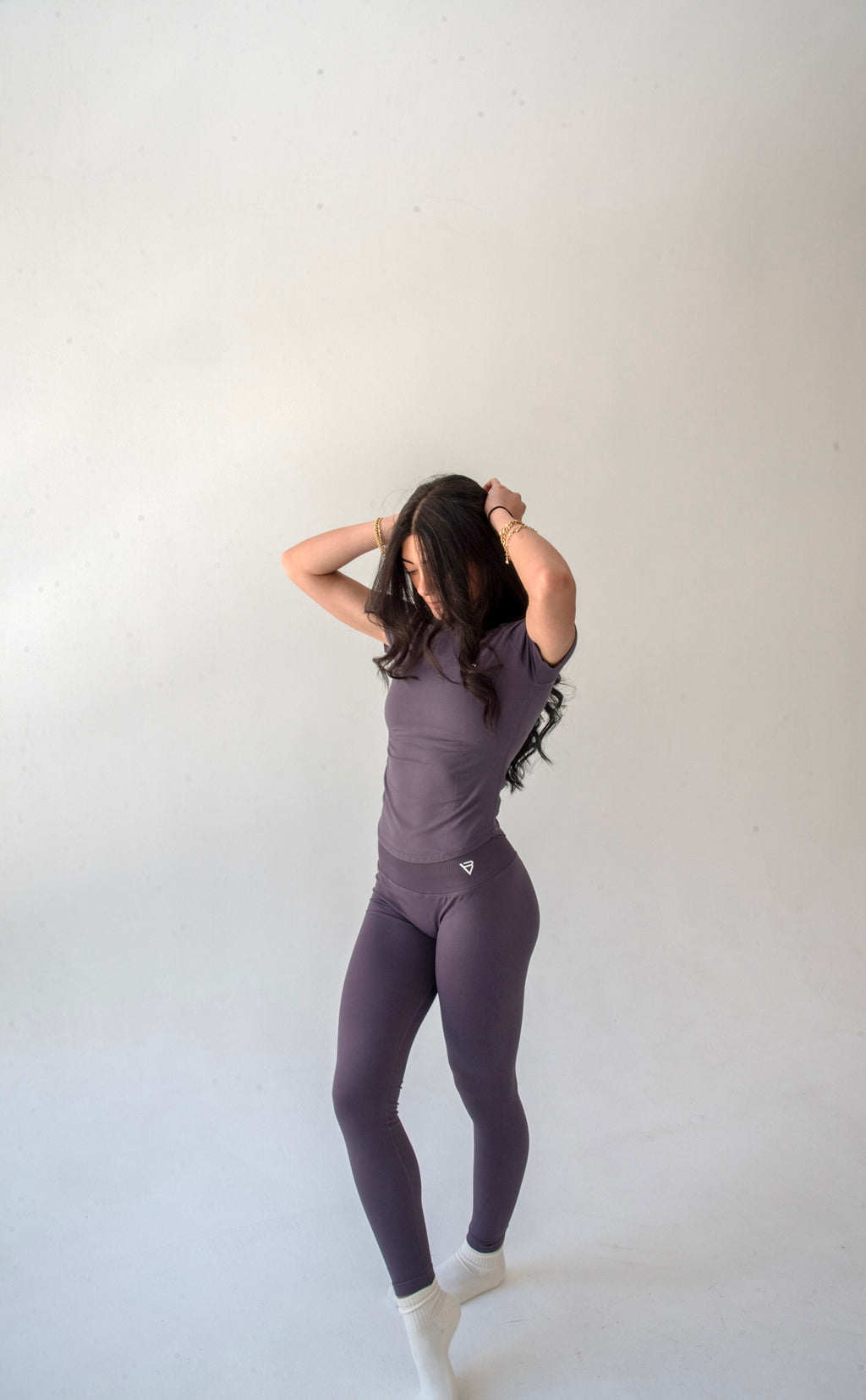 Mushroom Gray Seamless Leggings